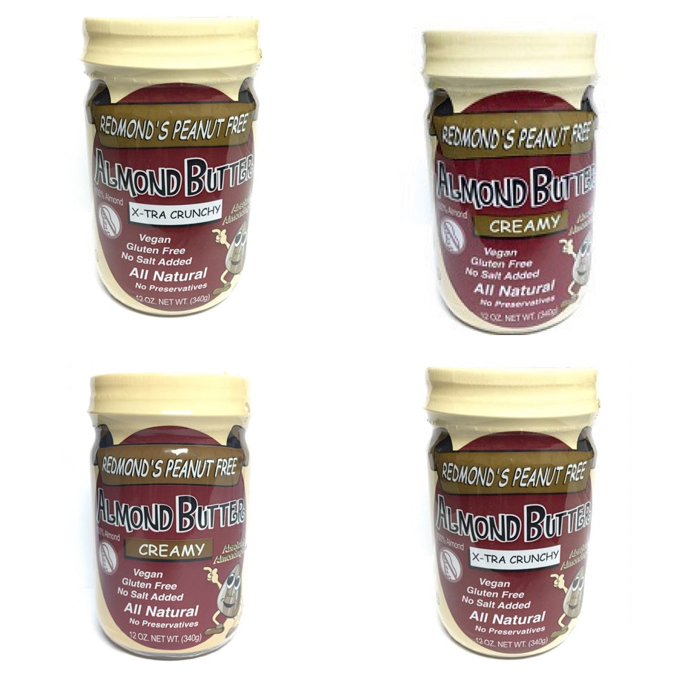 4-Pack Creamy & X-Tra Crunchy Almond Butter Bundle
